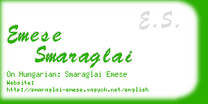 emese smaraglai business card